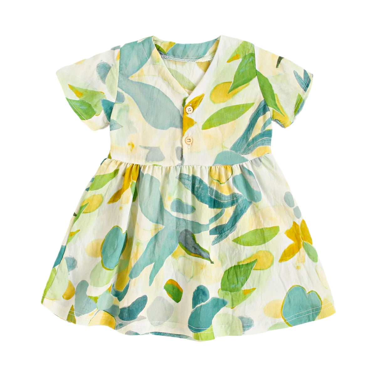 Robe d'été à manches courtes en coton pour petites filles, tenue de vacances, Sanlutoz Notely
