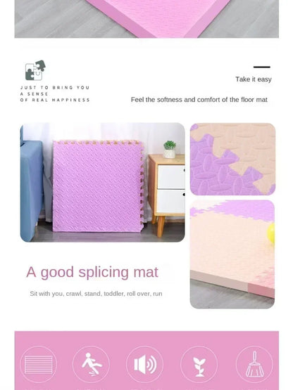 30×30x1.0cm Anti-slip Thickening Puzzle Mat Carpet for Baby Children's Room Game Playing Activity & Livingroom & Bedroom