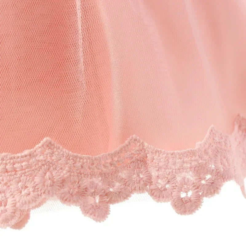 Robes de princesse à manches longues pour nouveau-né, tenue de fête, de mariage, de baptême, de fête ...