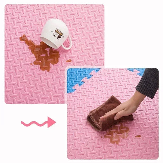 12Pcs 30*30*1cm Foam Baby Play Mat Puzzle Mat Kids Interlocking Exercise Tiles Rugs Floor Tiles Toy Carpet Soft Carpet