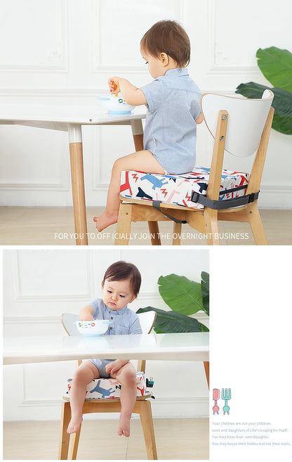 Children Kids Increased Booster Seat Cushion Pad Pillow Baby Dining High Chair Seat Cushions Adjustable Removable Baby Safety