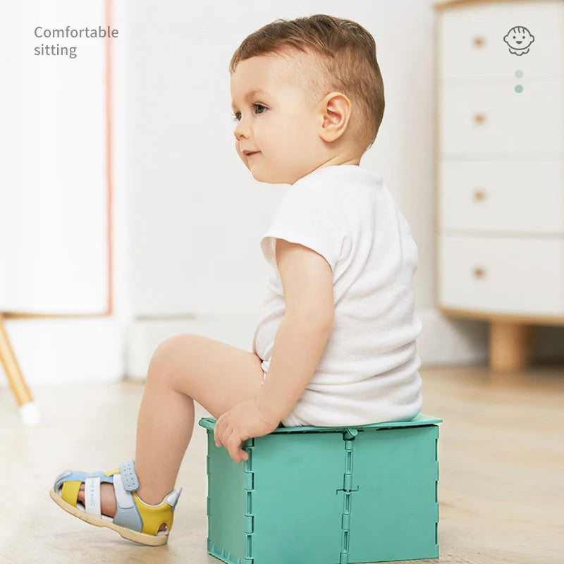 Portable Potty Child Travel Baby Pot Foldable Children's Potty Training Seat Easy to Clean Toilet Child Potty Training Seat