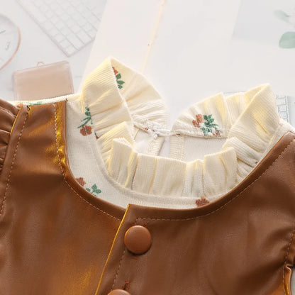 Robes pour filles, vêtements de printemps et d'automne pour bébés, robes imprimées à manches longues pour filles, vêtements tendance pour enfants