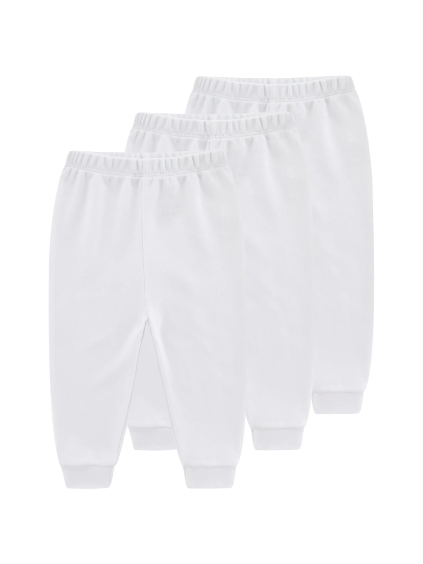 Ensemble 3 pièces pour bébé garçon et fille, pantalon 100 % coton, quatre saisons, pour nouveau-né de 0 à 24 mois, couleur unie