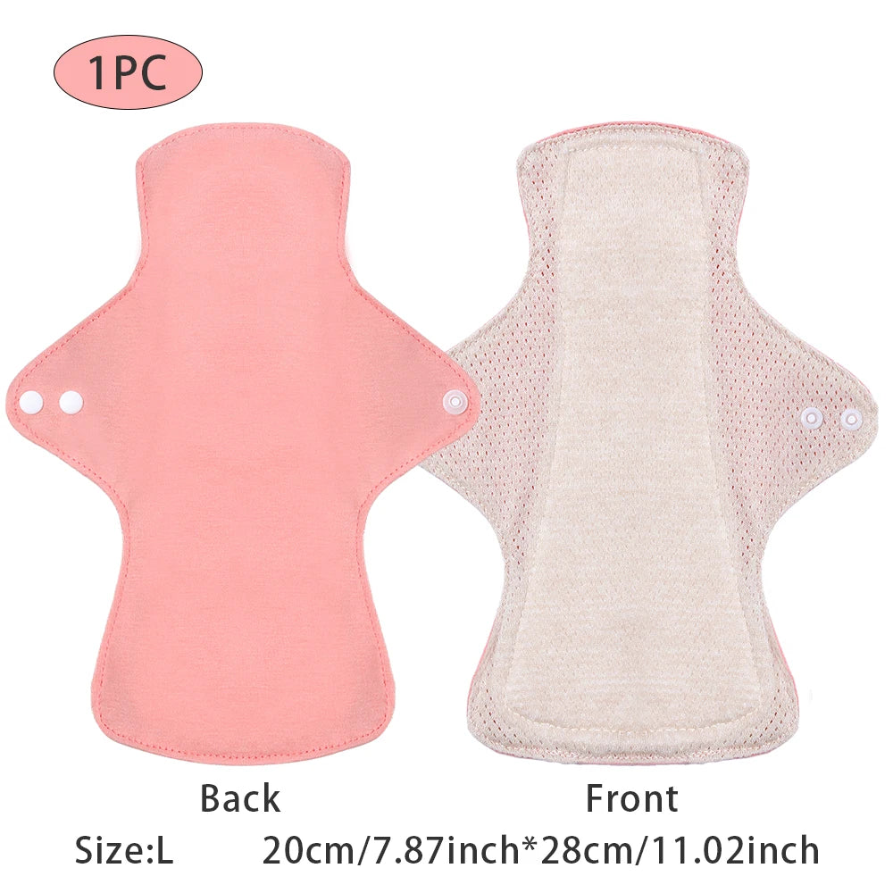Serviettes hygiéniques en coton coloré BIAI, lavables et réutilisables, très absorbantes et respirantes, cadeau pour femme