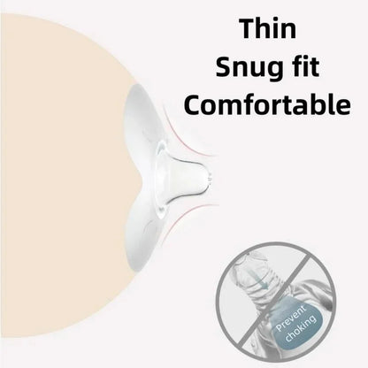 Lot de 2 protège-mamelons d'allaitement en silicone souple
