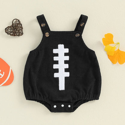 2024-05-29 Lioraitiin 0-12M Nouveau-né Bébé Garçons Filles Salopette Sans Manches Football Broderie Barboteuses Nouveau-Né Été Automne Tenue