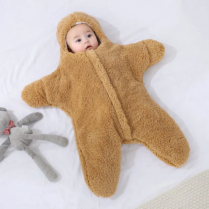 Combinaison à capuche pour nouveau-né, garçon et fille, motif dessin animé, vêtements à manches longues, tenue une pièce pour tout-petit