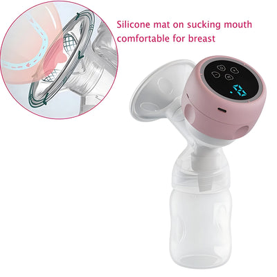 Tire-lait électrique, tire-lait automatique à haute aspiration, lait maternel post-partum, confortable, indolore et silencieux, rechargeable
