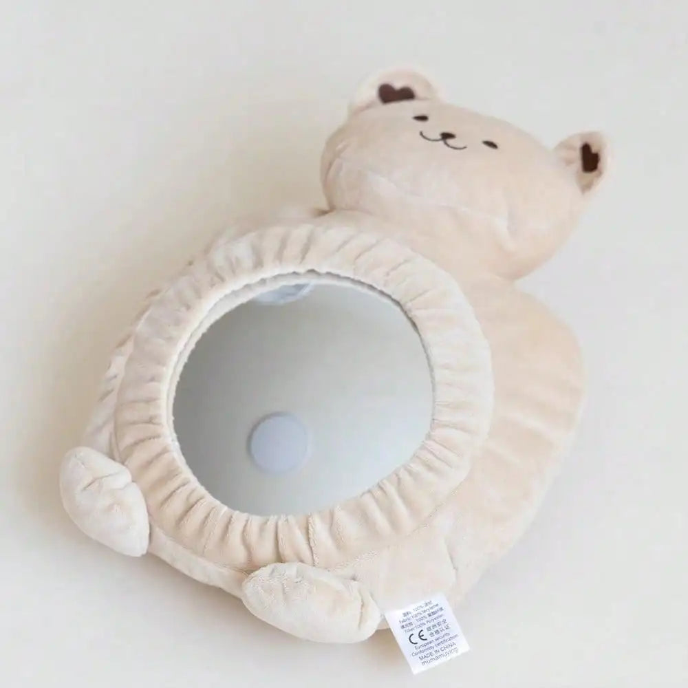 Cartoon Baby Car Rearview Mirror Baby Mirror Toys Multi-Function  Baby Toy Infant Soft Mirror Tummy Time Easy to Install Infant