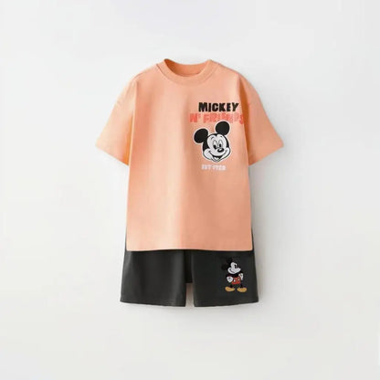 Ensemble de vêtements pour filles de 0 à 6 ans Vêtements pour enfants T-shirts d'été pour filles Shorts en coton Vêtements pour enfants à manches courtes