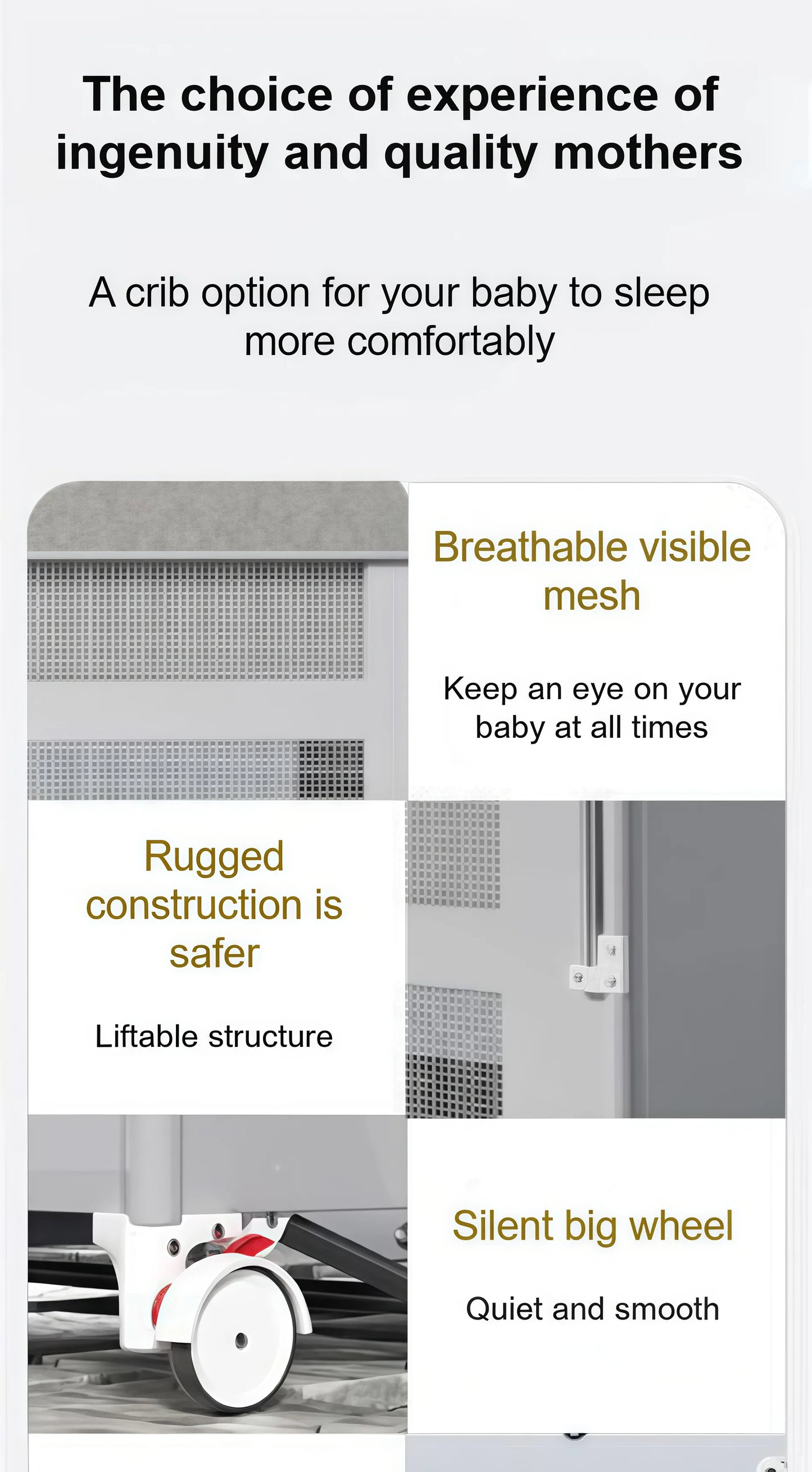 Baby Bed Baby Crib Bed for Newborn baby Cradle for Baby Game Baby Cot Baby nest Multifunctional  Kids  Infant Toddler Children