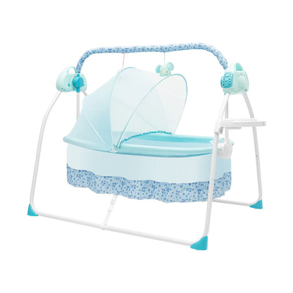 Electric Baby Cradle Folding Baby Swing With 5 Speed Settings And 12 Music Bluetooth Baby Rocker For 0-18 Months 0-25 kg Load