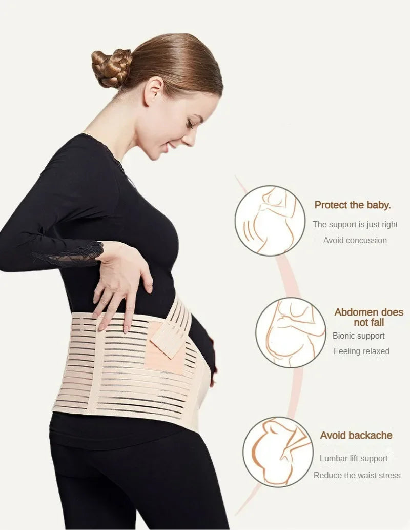 Ceinture de soutien abdominale pour femmes enceintes, ceinture de soutien ajustable pour le dos, ceinture de protection pour la maternité et la grossesse