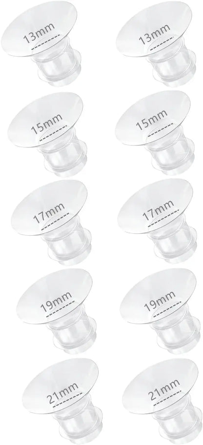 Insert de bride 13/15/17/19/21 mm compatible avec tire-lait Medela/Spectra/XIMYRA/YOUHA/TSRETE/Momcozy S12/S12Pro bride 24 mm