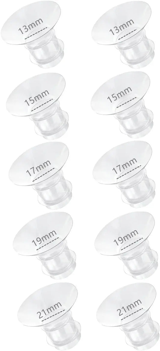 Insert de bride 13/15/17/19/21 mm compatible avec tire-lait Medela/Spectra/XIMYRA/YOUHA/TSRETE/Momcozy S12/S12Pro bride 24 mm