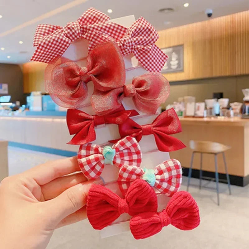 10Pcs/Set New Baby Girl Cute Colors Flower Hair Bands Ponytail Holder Chilren Soft Scrunchies Rubber Kid Hair Accessories