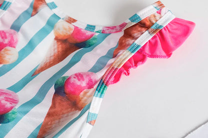 Maillots de bain pour bébé fille, ensemble bikini d'été, protection solaire, mignon, floral, pour tout-petits, maillots de bain une pièce pour la plage