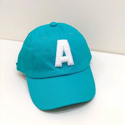 A-Letter Kids Baseball Caps Solid Color Children 2-5Year Boys Girls Baby Duck Tongue Cap Cotton Outdoor Sports Sunscreen Visors