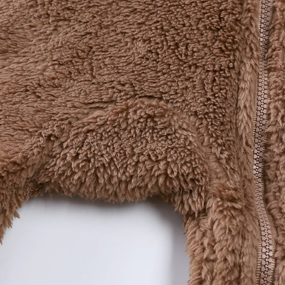 Barboteuse d'hiver épaisse en coton pour bébé, combinaison chaude à manches longues pour fille de 0 à 24 mois, pyjama à capuche en polaire pour nouveau-né garçon, 2025