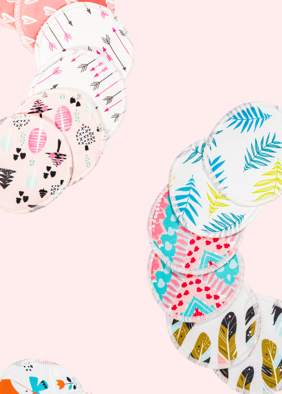 Coussinets d'allaitement en bambou super absorbants HappyFlute, à utiliser avec un sac à linge, coussinets d'allaitement lavables et imperméables, coussinets d'allaitement réutilisables