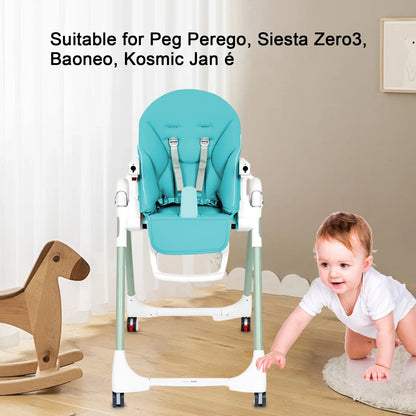 Portable Dining Chair Cover Baby PU Leather Dining Chair Pad Soft Multifunctional Seat Cover With Padding For Kids Children
