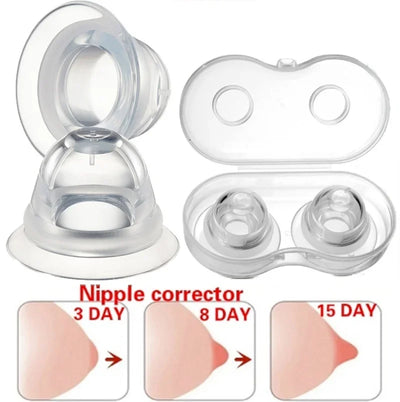 Correcteur de mamelon en silicone souple, aspirateur de mamelon, extracteur de mamelon, rétraction plate inversée, traitement de mamelon, redressement