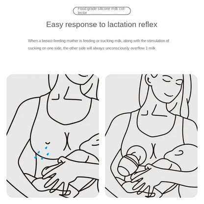 Tire-lait manuel en silicone de qualité alimentaire, récupérateur de lait maternel, tire-lait manuel en silicone, économiseur de lait maternel, accessoires pour tire-lait pour bébé