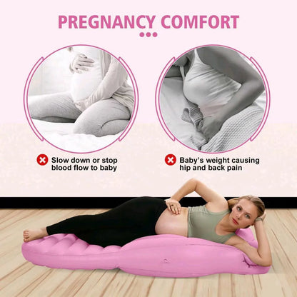 Matelas gonflable pour grossesse, tapis de yoga, oreiller de corps, oreiller de grossesse pour dormir, oreiller de corps