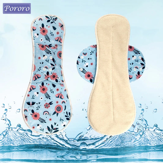 Lot de 2 serviettes hygiéniques lavables en coton pour femme, réutilisables, pour flux abondant, pour la nuit et la journée