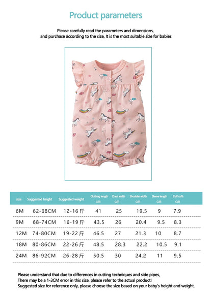 Body d'été pour nouveau-né, barboteuse pour garçons et filles, vêtements 100 % coton pur, body doux à manches courtes pour tout-petits