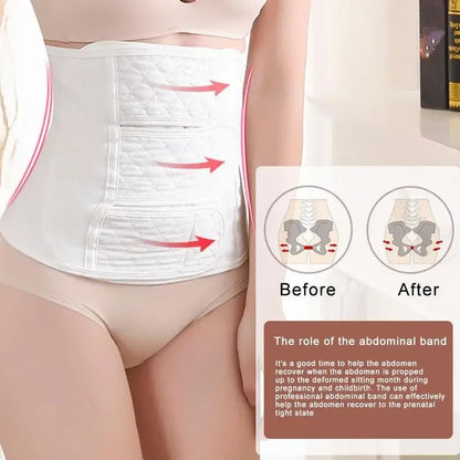 Ceintures post-partum Bandage de récupération Soutien postnatal Ceinture de taille Corset Serre-taille Bandes abdominales Body Shaper Shapewear Trainer