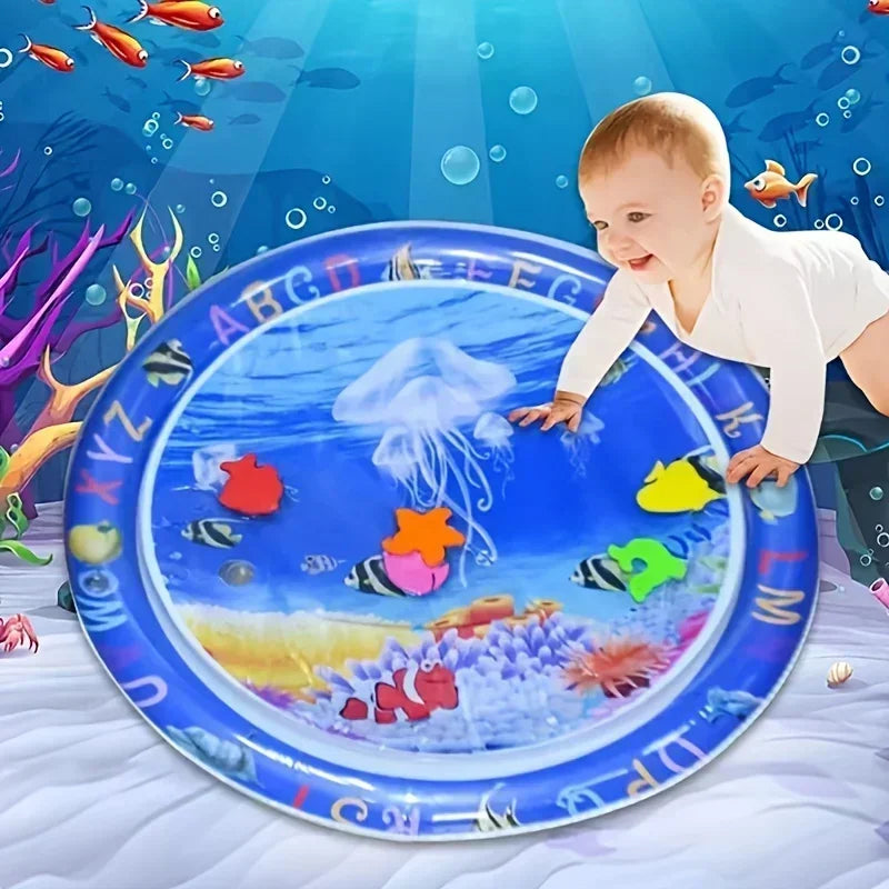 Inflatable Tummy Time Mat Premium Baby Play Mat Inflatable Water Cushion Interactive Baby Gym Baby Toys for Sensory Development