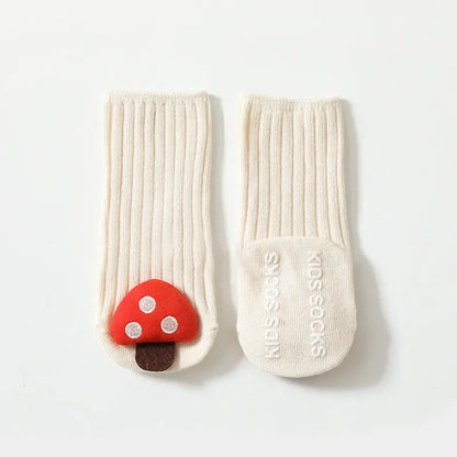 Chaussettes bébé, jolies chaussettes de dessin animé pour enfants, antidérapantes, pour filles et garçons, chaussettes de sol pour tout-petits, printemps-automne, mignonnes, accessoires pour nouveau-nés