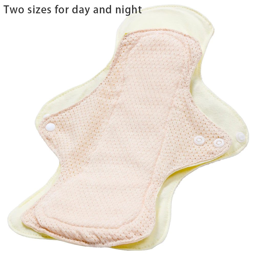 Serviettes hygiéniques en coton coloré BIAI, lavables et réutilisables, très absorbantes et respirantes, cadeau pour femme