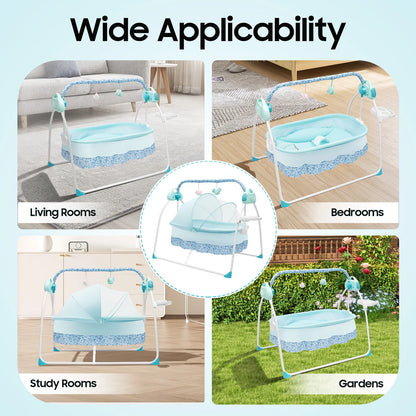 [Automatic Baby Swing] 1 Automatic Baby Swing with Music & Mosquito Net - for Infants