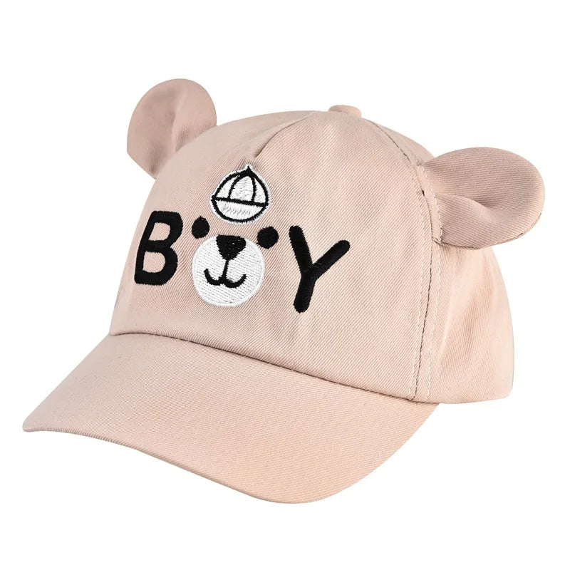Cute Dinosaur Baby Bucket Hat Summer Newborn Baseball Cap Outdoor Beach Kids Baby Boy Girl Cartoon Bear Sun Hats Bonnets