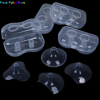 2pcs Silicone Nipple Protectors Feeding Mothers Nipple  Protection Cover Breastfeeding Mother Milk Silicone Nipple