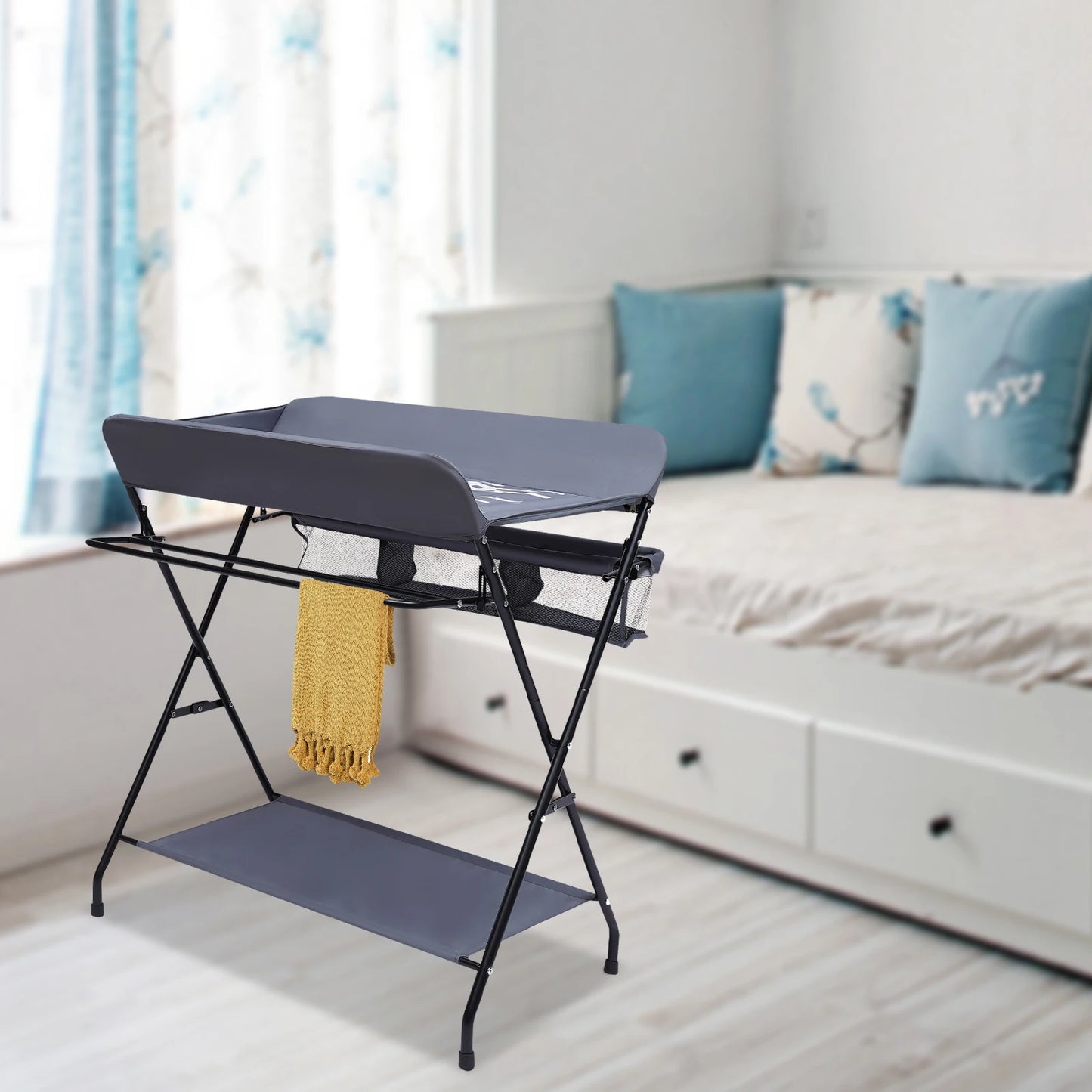 3 In 1 Changing Tables,  Portable Changing Station, Folding Infant Diaper Nursery Organizer Changer Unit Baby Changing Station