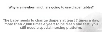 Multi-functional Baby Care Table, Newborn Baby Touch Table, Baby Diaper Changing Portable, Foldable Washable Bath Stand