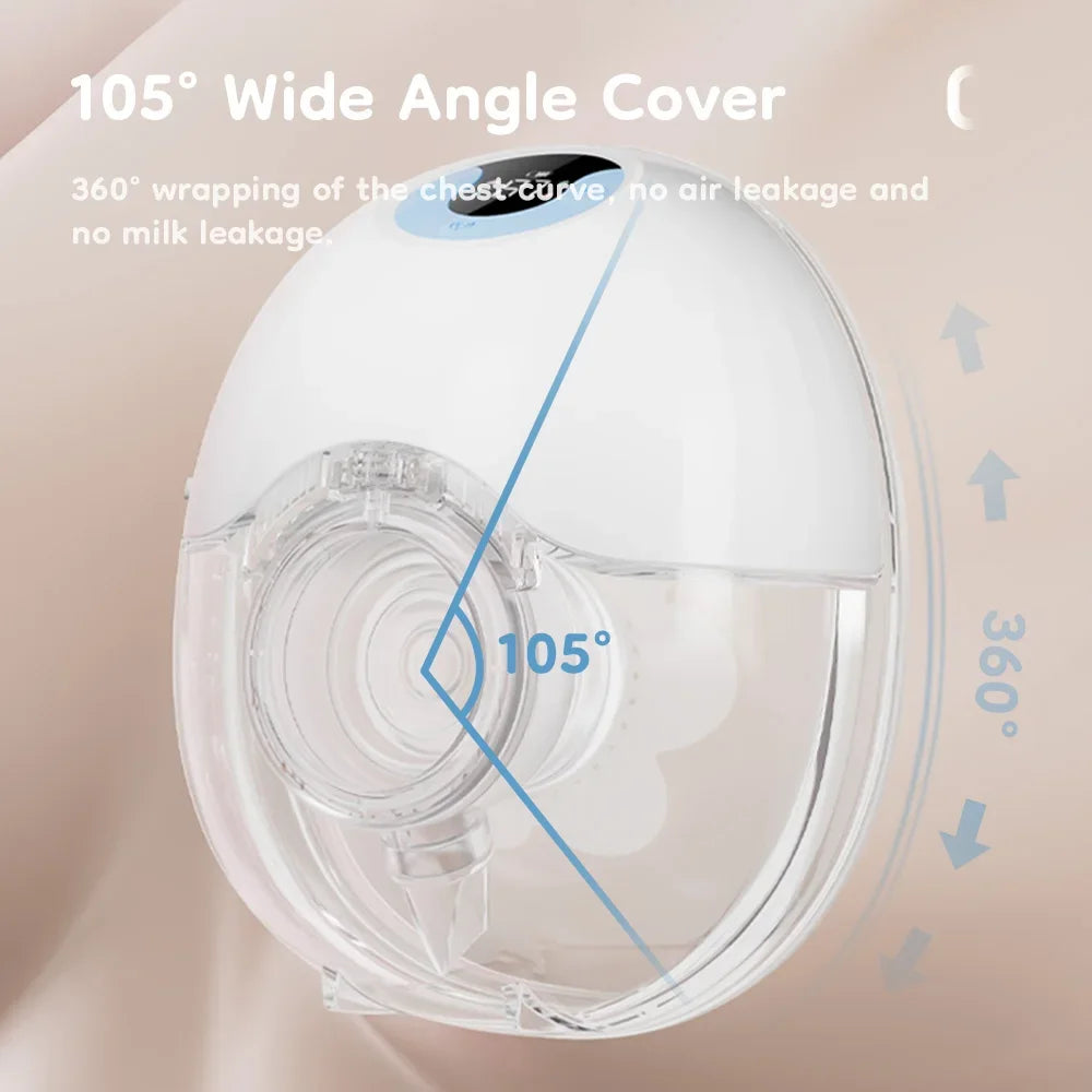 1PCS Wearable Electric Breast Pump 4Modes & 36Levels Comfort Milk Collector Portable Electric Breast Pump BPA FREE 210Ml