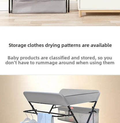 Multi-functional Baby Care Table, Newborn Baby Touch Table, Baby Diaper Changing Portable, Foldable Washable Bath Stand