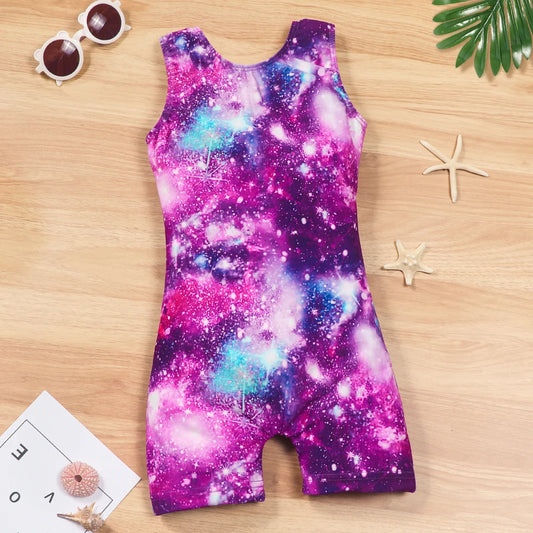 Maillot de bain une pièce à manches courtes pour fille, séchage rapide, pour la natation, le surf, la plage