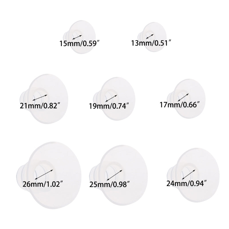 Bride d'insertion pour tire-lait électrique, protection pour tire-lait, accessoires pour tire-lait 13/15/17/19/21/24/25/26 mm X90C