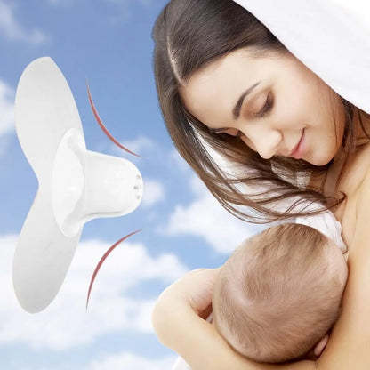 Lot de 2 protège-tétons en silicone ultra-fins en forme de papillon, anti-morsures, fournitures d'allaitement