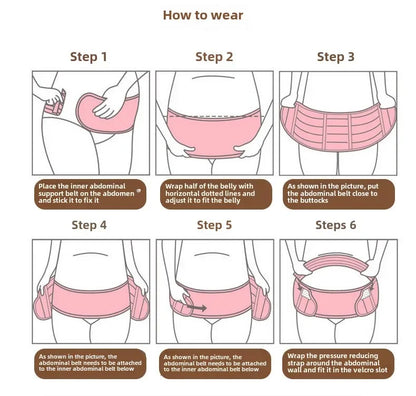 Ceinture de maternité 3 en 1, bande de soutien pour la grossesse avec bande ventrale pour soulager la douleur et la récupération post-partum, ceinture réglable