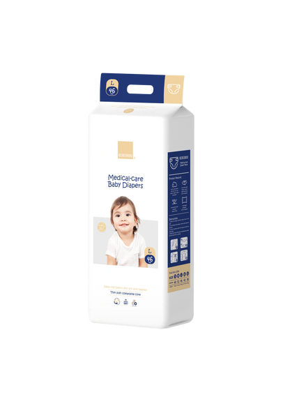 Bebeboo ultra-thin baby diapers use crystal clear water locking molecular structure to achieve instant suction and dryness