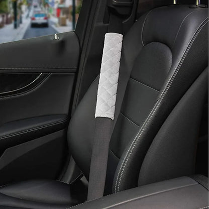 Universal Car Seat Belt Cover Adjustable Plush Car Safety Belt Cover Shoulder Pad for Kids Child Adults Car Interior Accessories
