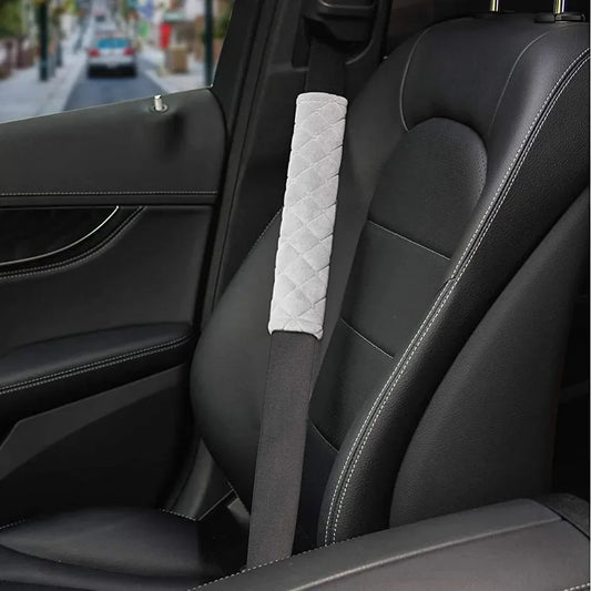 Universal Car Seat Belt Cover Adjustable Plush Car Safety Belt Cover Shoulder Pad for Kids Child Adults Car Interior Accessories