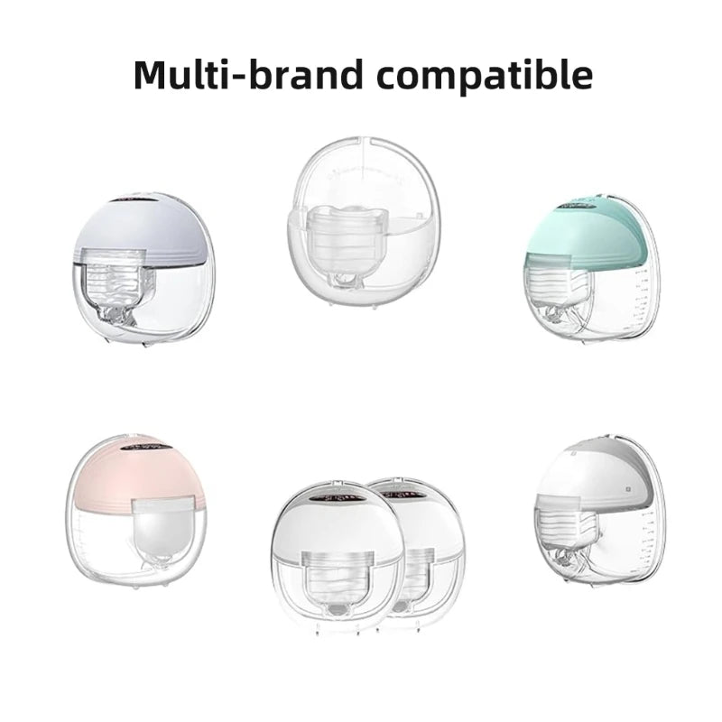 Bride 5 en 1, diaphragme en silicone et collecteur de lait, valves à bec de canard, corne pour tire-lait électrique S21 S18, accessoires de remplacement